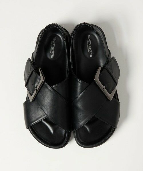 BEAUTY&YOUTH UNITED ARROWS / ビューティー&ユース ユナイテッドアローズ サンダル | ビッグバックル クロスストラップ サンダル | 詳細15