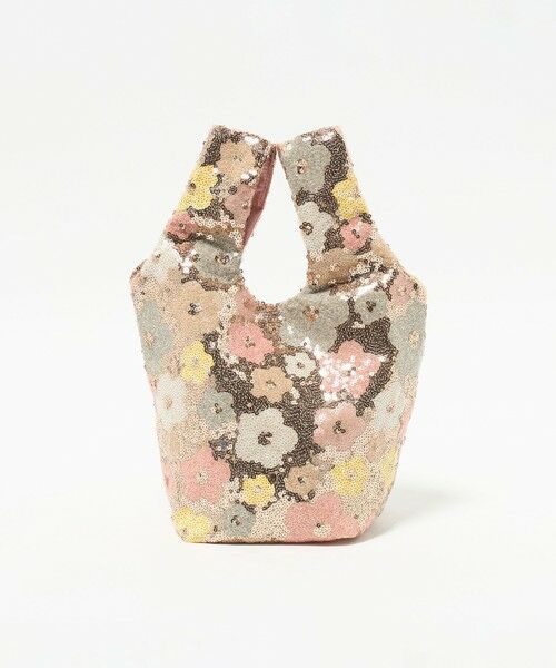 BEAUTY&YOUTH UNITED ARROWS / ビューティー&ユース ユナイテッドアローズ トートバッグ | ＜HVISK＞LUMA スパンコール フラワー バッグ（LT.PINK）