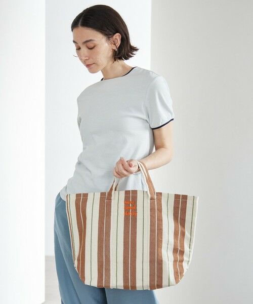 BEAUTY&YOUTH UNITED ARROWS / ビューティー&ユース ユナイテッドアローズ トートバッグ | 【別注】＜beej＞ストライプ 2WAY トートバッグ | 詳細6