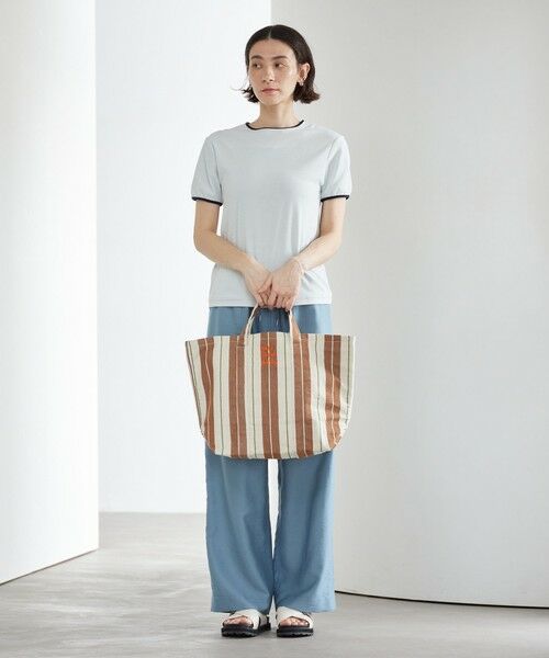 BEAUTY&YOUTH UNITED ARROWS / ビューティー&ユース ユナイテッドアローズ トートバッグ | 【別注】＜beej＞ストライプ 2WAY トートバッグ | 詳細7