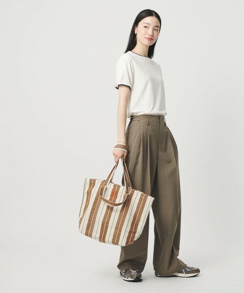 BEAUTY&YOUTH UNITED ARROWS / ビューティー&ユース ユナイテッドアローズ トートバッグ | 【別注】＜beej＞ストライプ 2WAY トートバッグ | 詳細10