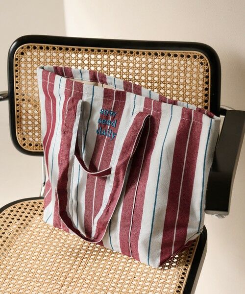 BEAUTY&YOUTH UNITED ARROWS / ビューティー&ユース ユナイテッドアローズ トートバッグ | 【別注】＜beej＞ストライプ 2WAY トートバッグ | 詳細30