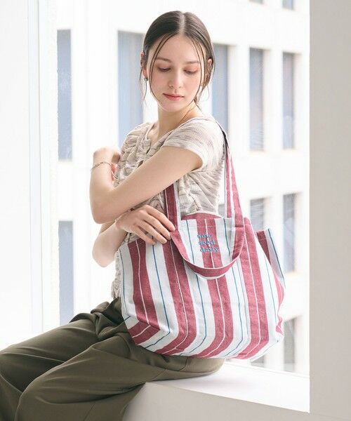 BEAUTY&YOUTH UNITED ARROWS / ビューティー&ユース ユナイテッドアローズ トートバッグ | 【別注】＜beej＞ストライプ 2WAY トートバッグ | 詳細25