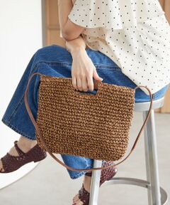 BEAUTY&YOUTH UNITED ARROWS / ビューティー&ユース ユナイテッドアローズ ショルダーバッグ | ペーパー スクエア レザーハンドル ショルダーバッグ 2WAY