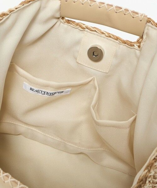 BEAUTY&YOUTH UNITED ARROWS / ビューティー&ユース ユナイテッドアローズ ショルダーバッグ | ペーパー スクエア レザーハンドル ショルダーバッグ 2WAY | 詳細12