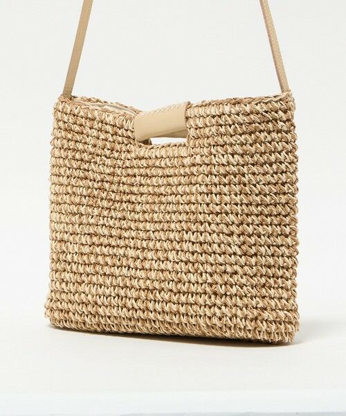 BEAUTY&YOUTH UNITED ARROWS / ビューティー&ユース ユナイテッドアローズ ショルダーバッグ | ペーパー スクエア レザーハンドル ショルダーバッグ 2WAY | 詳細4