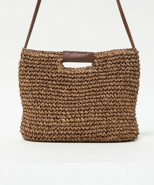 BEAUTY&YOUTH UNITED ARROWS / ビューティー&ユース ユナイテッドアローズ ショルダーバッグ | ペーパー スクエア レザーハンドル ショルダーバッグ 2WAY | 詳細14