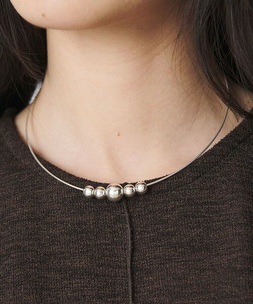 BEAUTY&YOUTH UNITED ARROWS / ビューティー&ユース ユナイテッドアローズ ネックレス・ペンダント・チョーカー | ＜ERICKA NICOLAS BEGAY＞SHINY 5ボール ネックレス（SILVER）