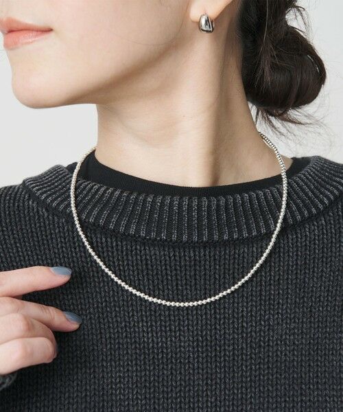 BEAUTY&YOUTH UNITED ARROWS / ビューティー&ユース ユナイテッドアローズ ネックレス・ペンダント・チョーカー | ＜ERICKA NICOLAS BEGAY＞SHINY 3mmボール ネックレス/50cm（SILVER）