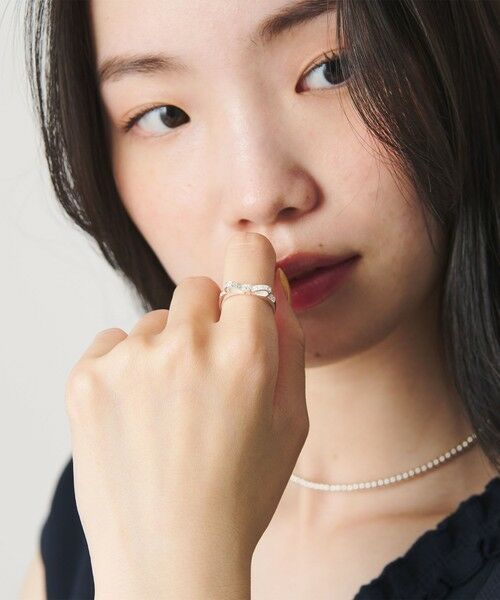 BEAUTY&YOUTH UNITED ARROWS / ビューティー&ユース ユナイテッドアローズ リング | ＜BAITS＞ジルコニア リボン リング | 詳細1
