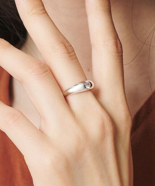 BEAUTY&YOUTH UNITED ARROWS / ビューティー&ユース ユナイテッドアローズ リング | ＜BAITS＞ジルコニア ワンストーン リング | 詳細1