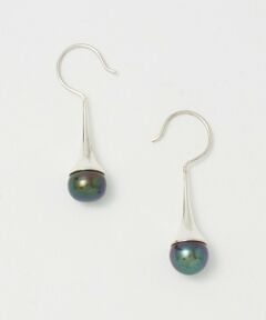 BEAUTY&YOUTH UNITED ARROWS / ビューティー&ユース ユナイテッドアローズ ピアス・イヤリング | ＜BAITS＞淡水パール ブラック スウィング ピアス