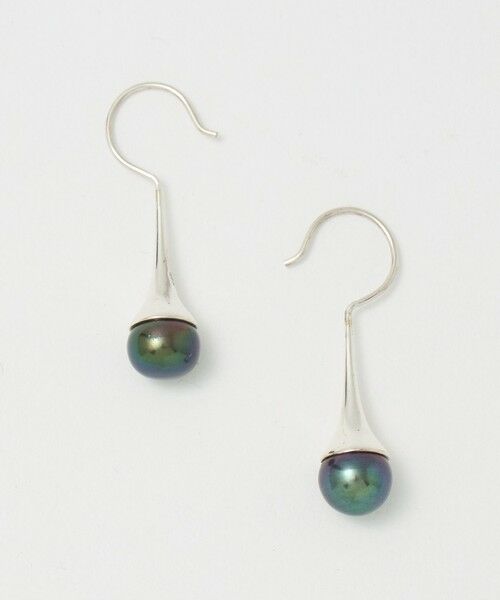 BEAUTY&YOUTH UNITED ARROWS / ビューティー&ユース ユナイテッドアローズ ピアス・イヤリング | ＜BAITS＞淡水パール ブラック スウィング ピアス（BLACK）
