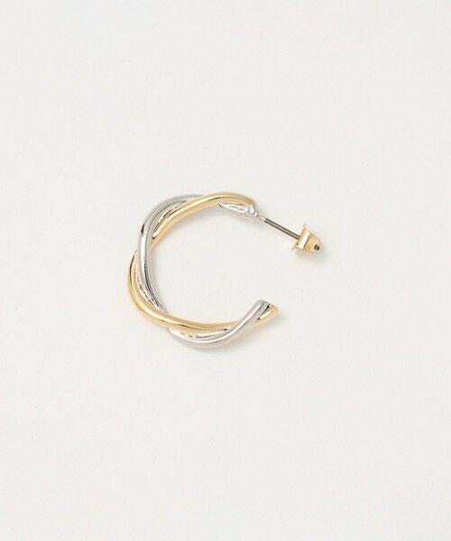 BEAUTY&YOUTH UNITED ARROWS / ビューティー&ユース ユナイテッドアローズ ピアス・イヤリング | ミックスカラー クロス ピアス | 詳細1