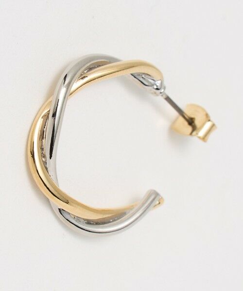 BEAUTY&YOUTH UNITED ARROWS / ビューティー&ユース ユナイテッドアローズ ピアス・イヤリング | ミックスカラー クロス ピアス | 詳細4