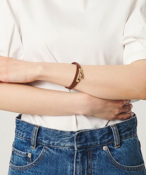 BEAUTY&YOUTH UNITED ARROWS / ビューティー&ユース ユナイテッドアローズ ブレスレット・バングル | メタル×レザーベルト ブレスレット | 詳細3