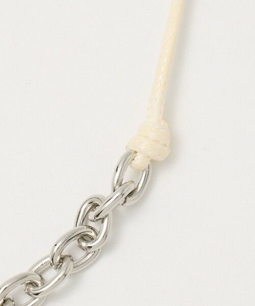 BEAUTY&YOUTH UNITED ARROWS / ビューティー&ユース ユナイテッドアローズ ネックレス・ペンダント・チョーカー | コード×メタルチェーン コンビ チョーカー ネックレス | 詳細3