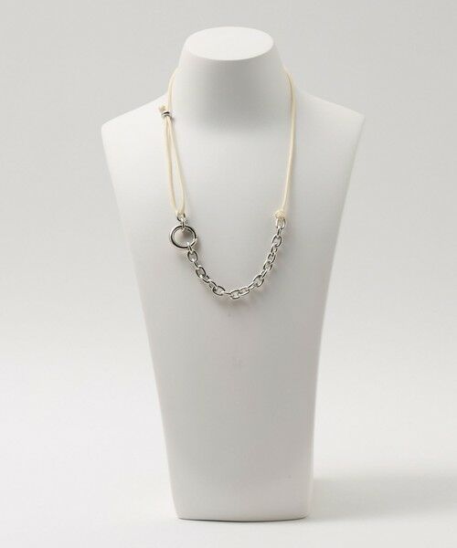 BEAUTY&YOUTH UNITED ARROWS / ビューティー&ユース ユナイテッドアローズ ネックレス・ペンダント・チョーカー | コード×メタルチェーン コンビ チョーカー ネックレス | 詳細5
