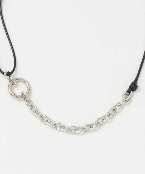 BEAUTY&YOUTH UNITED ARROWS / ビューティー&ユース ユナイテッドアローズ ネックレス・ペンダント・チョーカー | コード×メタルチェーン コンビ チョーカー ネックレス | 詳細6