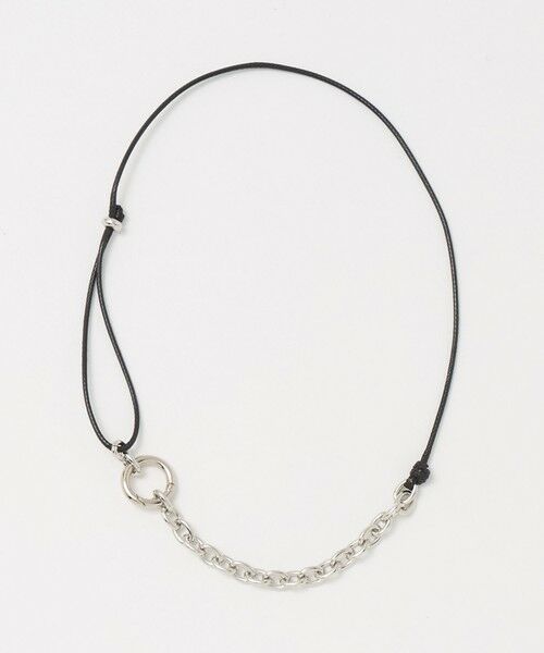 BEAUTY&YOUTH UNITED ARROWS / ビューティー&ユース ユナイテッドアローズ ネックレス・ペンダント・チョーカー | コード×メタルチェーン コンビ チョーカー ネックレス（BLACK）