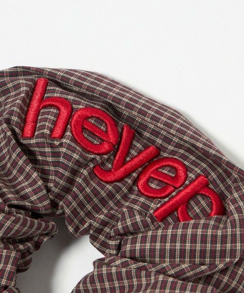 BEAUTY&YOUTH UNITED ARROWS / ビューティー&ユース ユナイテッドアローズ ヘアゴム・シュシュ | ＜heyep＞Pajama Check ロゴ シュシュ | 詳細5