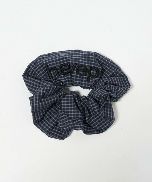 BEAUTY&YOUTH UNITED ARROWS / ビューティー&ユース ユナイテッドアローズ ヘアゴム・シュシュ | ＜heyep＞Pajama Check ロゴ シュシュ | 詳細8