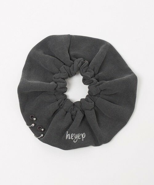 BEAUTY&YOUTH UNITED ARROWS / ビューティー&ユース ユナイテッドアローズ ヘアゴム・シュシュ | ＜heyep＞スウェット ピアス シュシュ（DK.GRAY）