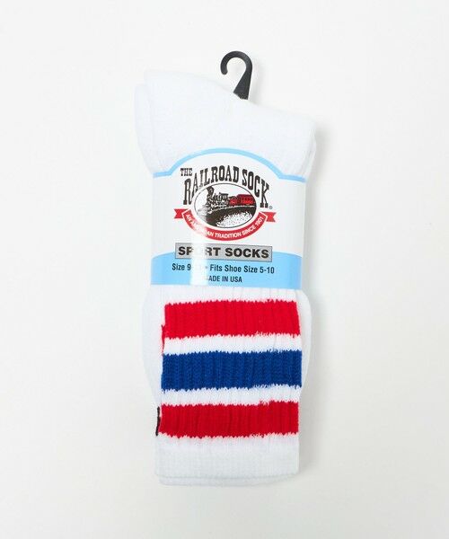 BEAUTY&YOUTH UNITED ARROWS / ビューティー&ユース ユナイテッドアローズ ソックス | ＜THE RAILROAD SOCK＞ラインソックス 2Pセット | 詳細5