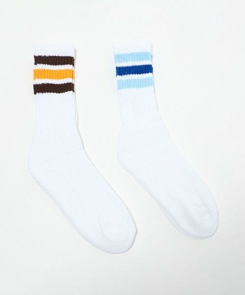 BEAUTY&YOUTH UNITED ARROWS / ビューティー&ユース ユナイテッドアローズ ソックス | ＜THE RAILROAD SOCK＞ラインソックス 2Pセット | 詳細7