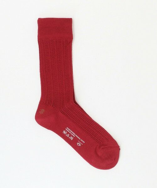 BEAUTY&YOUTH UNITED ARROWS / ビューティー&ユース ユナイテッドアローズ ソックス | ＜MARCOMONDE＞Eyelet ソックス（RED）