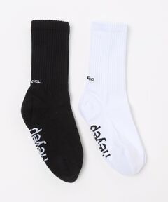 BEAUTY&YOUTH UNITED ARROWS / ビューティー&ユース ユナイテッドアローズ ソックス | ＜heyep＞リブ ロゴ ソックス/2P