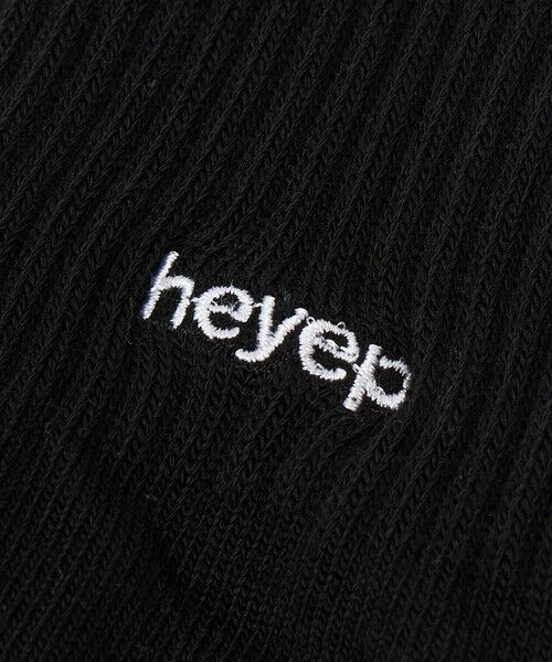 BEAUTY&YOUTH UNITED ARROWS / ビューティー&ユース ユナイテッドアローズ ソックス | ＜heyep＞リブ ロゴ ソックス/2P | 詳細3