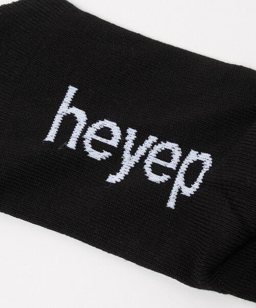 BEAUTY&YOUTH UNITED ARROWS / ビューティー&ユース ユナイテッドアローズ ソックス | ＜heyep＞リブ ロゴ ソックス/2P | 詳細4