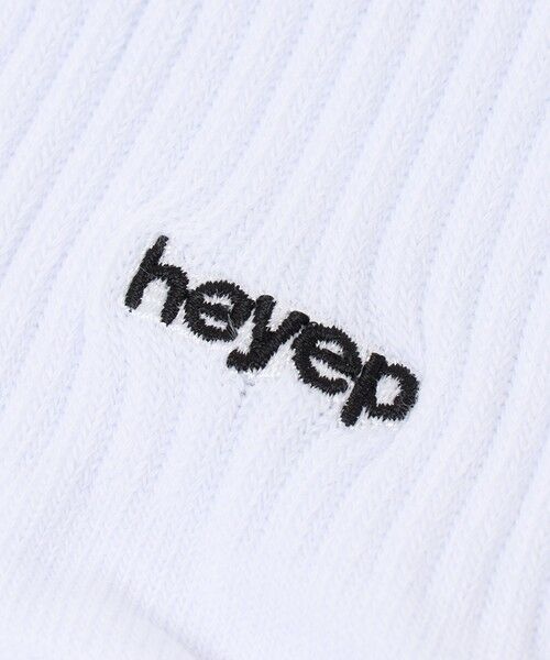 BEAUTY&YOUTH UNITED ARROWS / ビューティー&ユース ユナイテッドアローズ ソックス | ＜heyep＞リブ ロゴ ソックス/2P | 詳細7