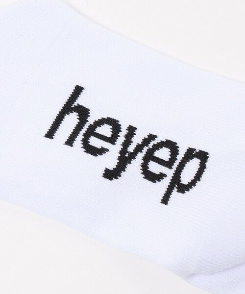 BEAUTY&YOUTH UNITED ARROWS / ビューティー&ユース ユナイテッドアローズ ソックス | ＜heyep＞リブ ロゴ ソックス/2P | 詳細8