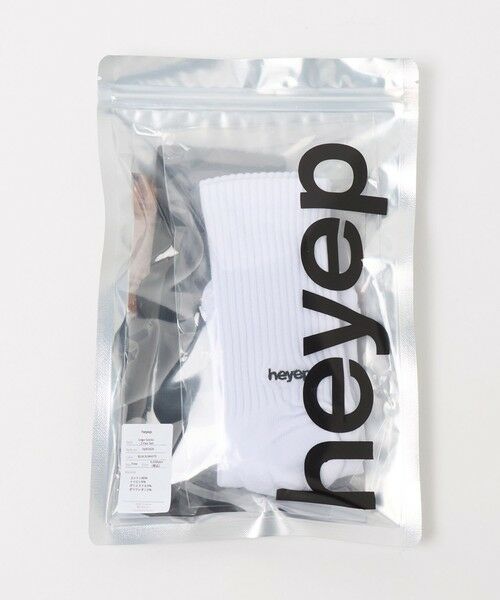 BEAUTY&YOUTH UNITED ARROWS / ビューティー&ユース ユナイテッドアローズ ソックス | ＜heyep＞リブ ロゴ ソックス/2P | 詳細9