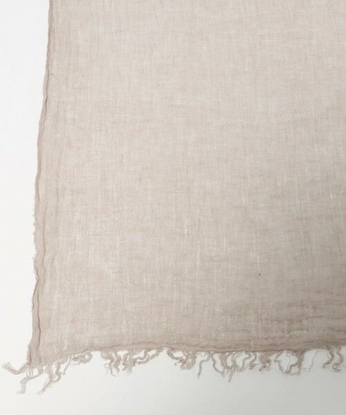 BEAUTY&YOUTH UNITED ARROWS / ビューティー&ユース ユナイテッドアローズ マフラー・ショール・スヌード・ストール | ＜Chloris＞リネン ストール | 詳細3