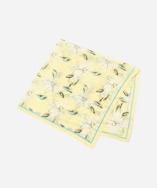 BEAUTY&YOUTH UNITED ARROWS / ビューティー&ユース ユナイテッドアローズ バンダナ・スカーフ | フラワー柄 スカーフ（YELLOW）
