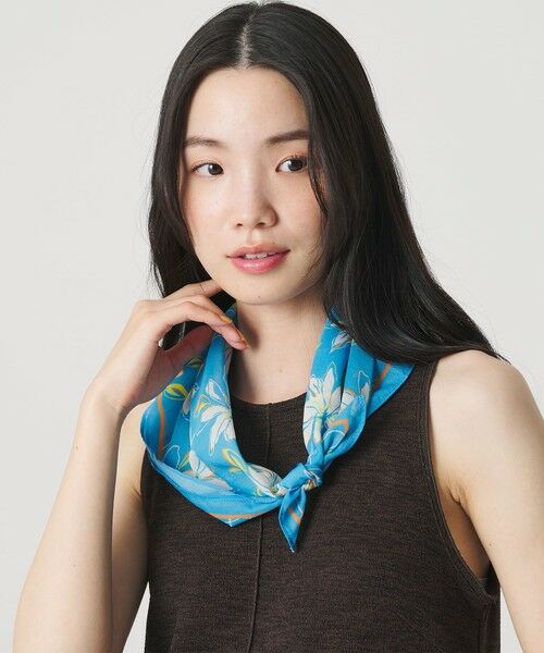 BEAUTY&YOUTH UNITED ARROWS / ビューティー&ユース ユナイテッドアローズ バンダナ・スカーフ | フラワー柄 スカーフ | 詳細6