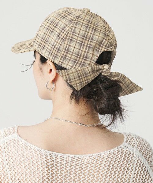 BEAUTY&YOUTH UNITED ARROWS / ビューティー&ユース ユナイテッドアローズ キャップ | バックリボン キャップ（NATURAL）