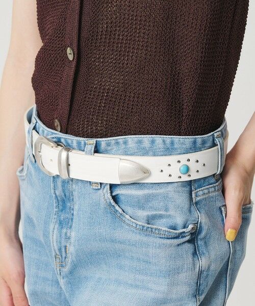 BEAUTY&YOUTH UNITED ARROWS / ビューティー&ユース ユナイテッドアローズ ベルト・サスペンダー | ＜MANCINI 1979＞スタッズ ベルト | 詳細1