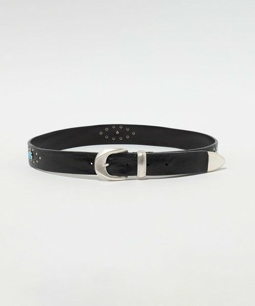 BEAUTY&YOUTH UNITED ARROWS / ビューティー&ユース ユナイテッドアローズ ベルト・サスペンダー | ＜MANCINI 1979＞スタッズ ベルト（BLACK）