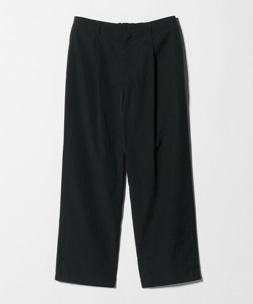 BEAUTY&YOUTH UNITED ARROWS / ビューティー&ユース ユナイテッドアローズ その他パンツ | ライト フラックス 1プリーツ テーパード パンツ NO.9（BLACK）