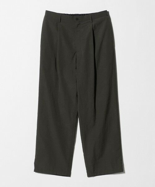 BEAUTY&YOUTH UNITED ARROWS / ビューティー&ユース ユナイテッドアローズ その他パンツ | ライト フラックス 1プリーツ テーパード パンツ NO.9（OLIVE）