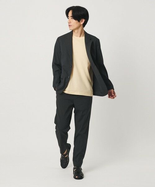 BEAUTY&YOUTH UNITED ARROWS / ビューティー&ユース ユナイテッドアローズ その他パンツ | MIXTURE ナイロン 1プリーツ テーパード パンツ NO.5 ヨコストレッチ 撥水機能 ウォッシャブル セットアップ対応 | 詳細3