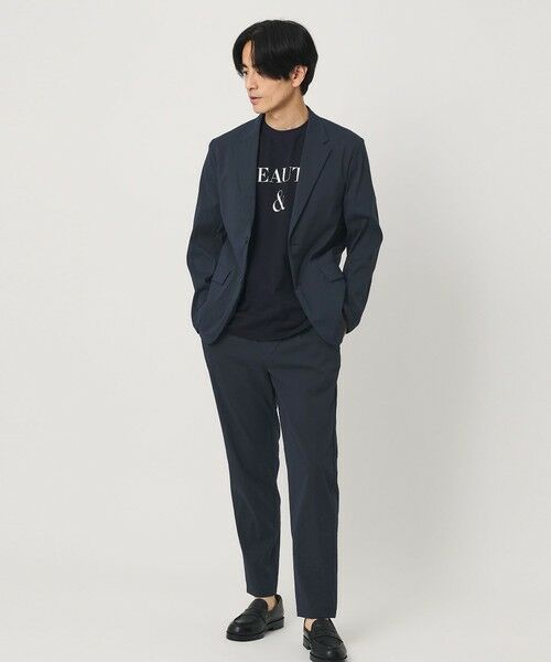 BEAUTY&YOUTH UNITED ARROWS / ビューティー&ユース ユナイテッドアローズ その他パンツ | MIXTURE ナイロン 1プリーツ テーパード パンツ NO.5 ヨコストレッチ 撥水機能 ウォッシャブル セットアップ対応 | 詳細16