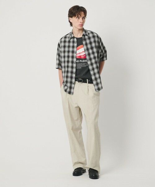 BEAUTY&YOUTH UNITED ARROWS / ビューティー&ユース ユナイテッドアローズ シャツ・ブラウス | ボイル オンブレ チェック レギュラーカラー シャツ GRANDE型 | 詳細3