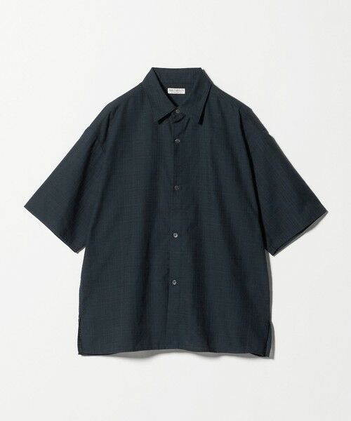 BEAUTY&YOUTH UNITED ARROWS / ビューティー&ユース ユナイテッドアローズ シャツ・ブラウス | ツイードライク テクスチャード レギュラー シャツ GRANDE型（BLACK）