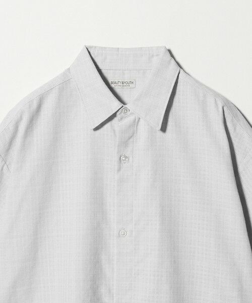 BEAUTY&YOUTH UNITED ARROWS / ビューティー&ユース ユナイテッドアローズ シャツ・ブラウス | ツイードライク テクスチャード レギュラー シャツ GRANDE型 | 詳細10