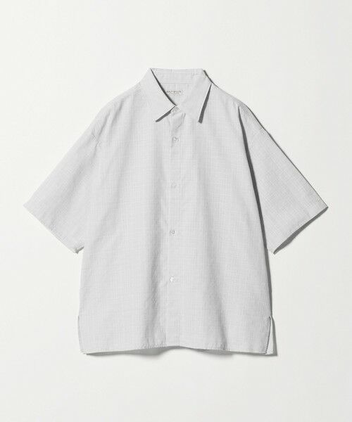 BEAUTY&YOUTH UNITED ARROWS / ビューティー&ユース ユナイテッドアローズ シャツ・ブラウス | ツイードライク テクスチャード レギュラー シャツ GRANDE型（LT.GRAY）